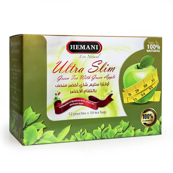 Hemani's Ultra Slim Green Tea with Green Apple